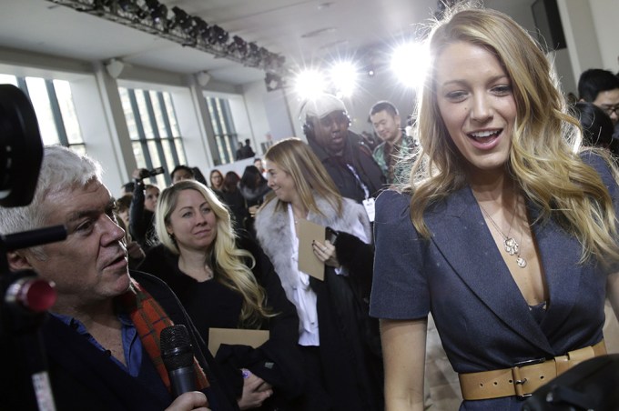 Blake Lively At NYFW 2014
