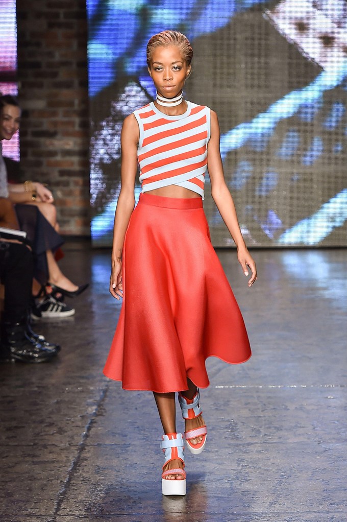 DKNY show, Spring Summer 2015, Mercedes-Benz Fashion Week, New York, America – 07 Sep 2014