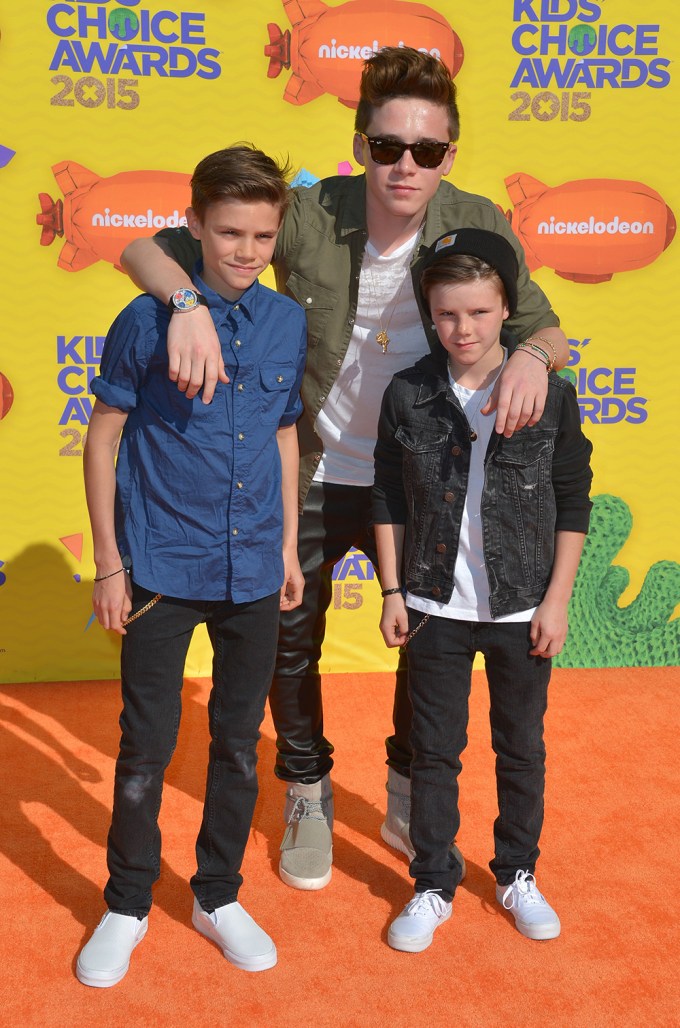 Romeo, Brooklyn and Cruz Beckham