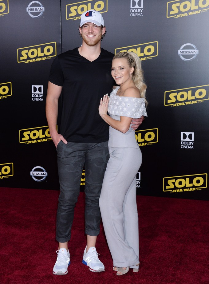 Carson Mcallister and Witney Carson at the ‘Solo: A Star Wars Story’ film premiere