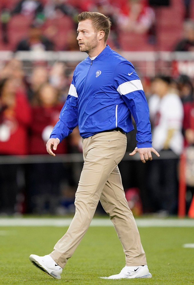 Los Angeles Rams head coach Sean McVay before a game against the San Francisco 49ers
