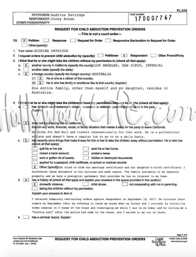 Audrina Patridge Case