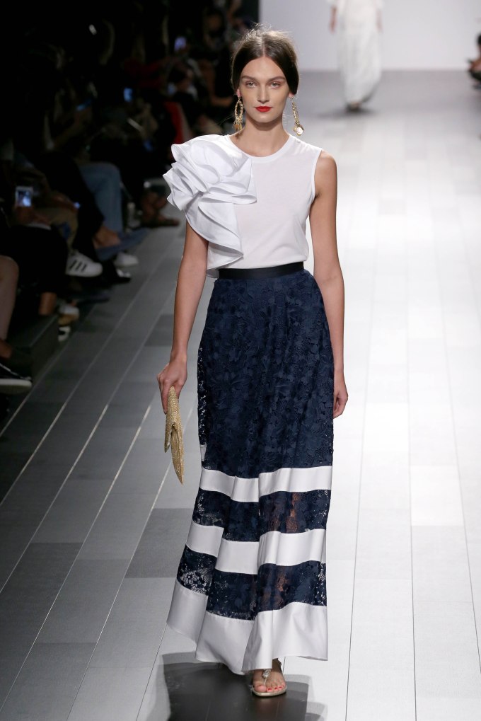 Badgley Mischka show, Runway, Spring Summer 2018, New York Fashion Week, USA – 12 Sep 2017