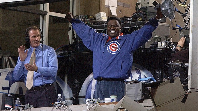 Bernie Mac Speaking At A Cubs Game