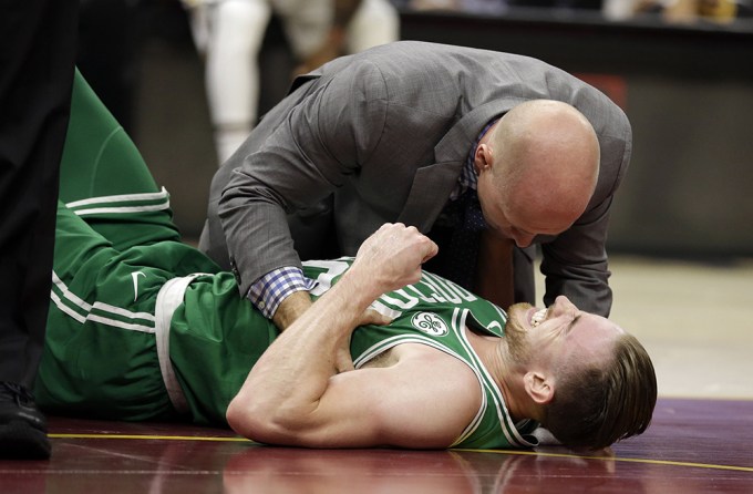 Celtics-Hayward Injured Basketball, Cleveland, USA – 17 Oct 2017