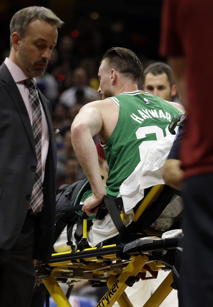 Celtics-Hayward Injured Basketball, Cleveland, USA – 17 Oct 2017