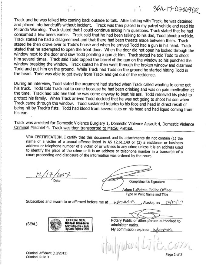 Track Palin Court Documents