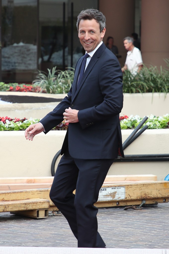 Seth Meyers at the Golden Globes