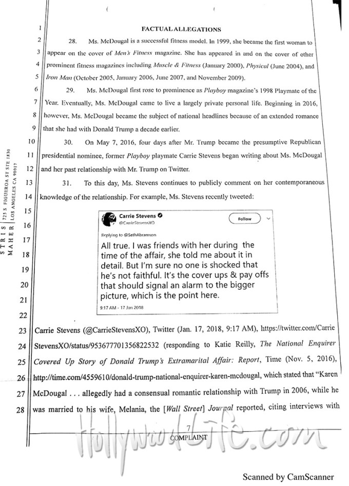 Karen McDougal Docs