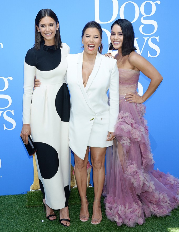 Vanessa Hudgens, Nina Dobrev & Eva Longoria at ‘Dog Days’ Premiere
