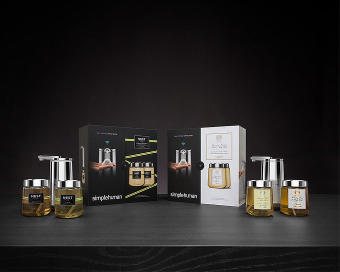 simplehuman foam cartridge sensor pump gift set ($100)