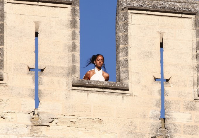 Malia Obama taking in the views