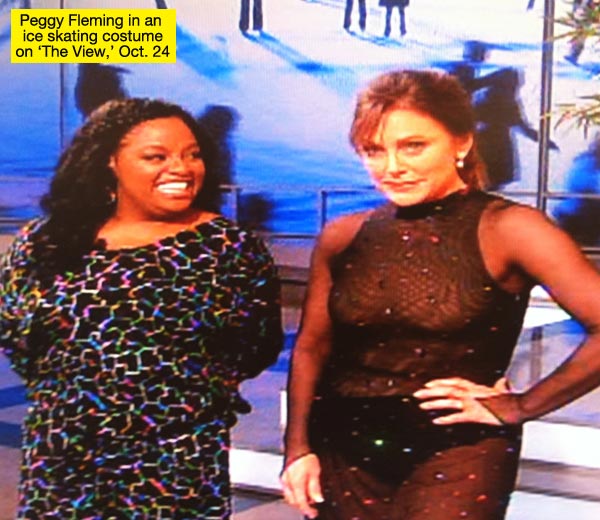 Peggy Fleming the view ice skating costume