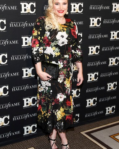 Meghan McCain poses in the press room at the Broadcasting & Cable Hall of Fame Awards 27th Anniversary Gala at the Grand Hyatt New York, in New York
2017 Broadcasting & Cable Hall of Fame Gala, New York, USA - 16 Oct 2017