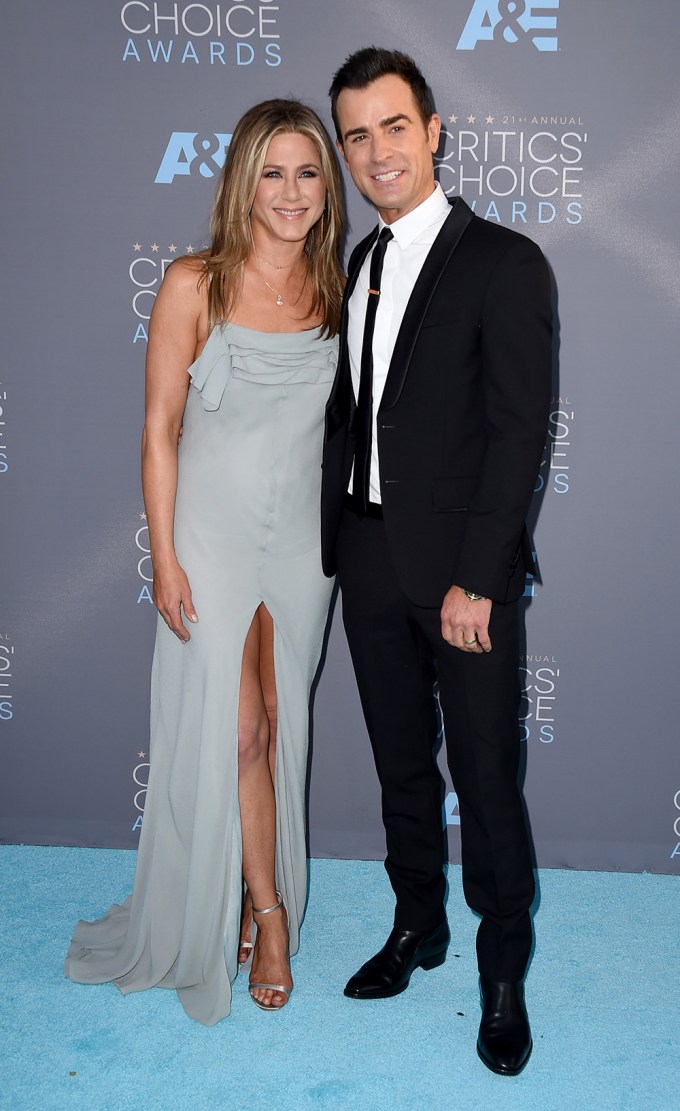 Jennifer Aniston & Justin Theroux at 2016 Critics’ Choice Awards