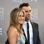 Jennifer Aniston, left, and Justin Theroux arrive at the 21st annual Critics' Choice Awards at the Barker Hangar on Sunday, Jan. 17, 2016, in Santa Monica, Calif. (Photo by Jordan Strauss/Invision/AP)