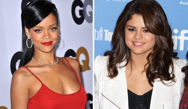 Selena Gomez and Rihanna