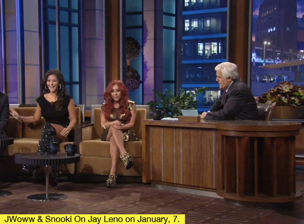 Snooki and JWoww Jay Leno