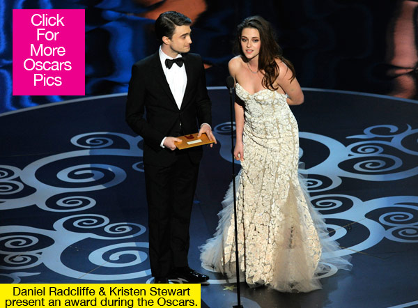 Daniel Radcliffe Kristen Stewart Oscars 2013