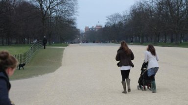 Kate Middleton Walking Dog