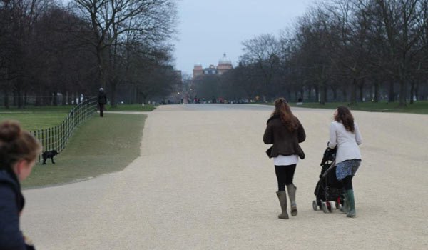 Kate Middleton Walking Dog