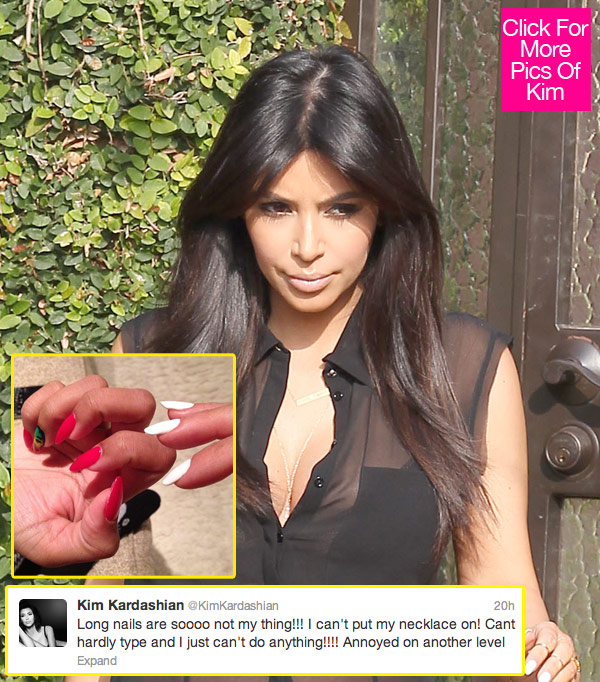 Kim Kardashian Long Nails