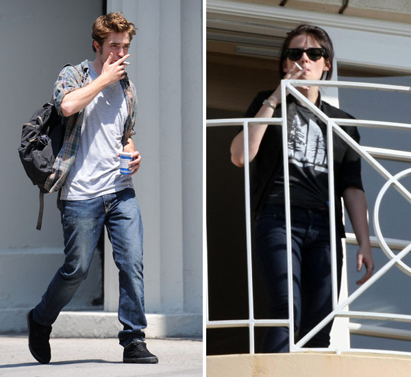 Robert Pattinson Kristen Stewart Smoking