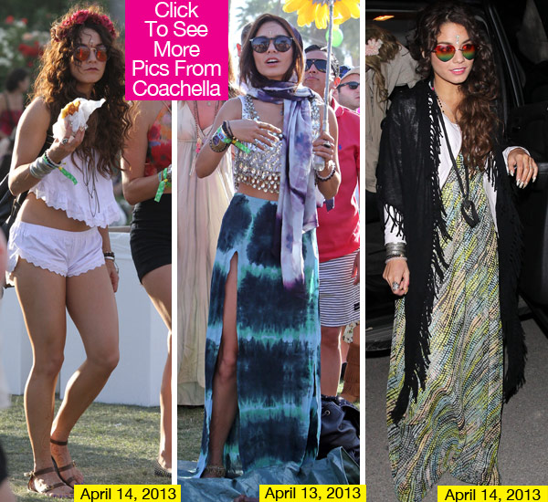 Vanessa Hudgens Coachella Outfits 2013