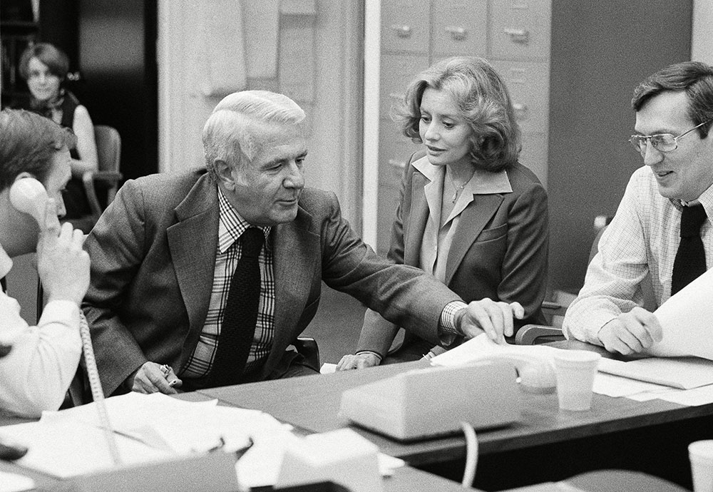 Barbara Walters and Harry Reasoner, New York, USA