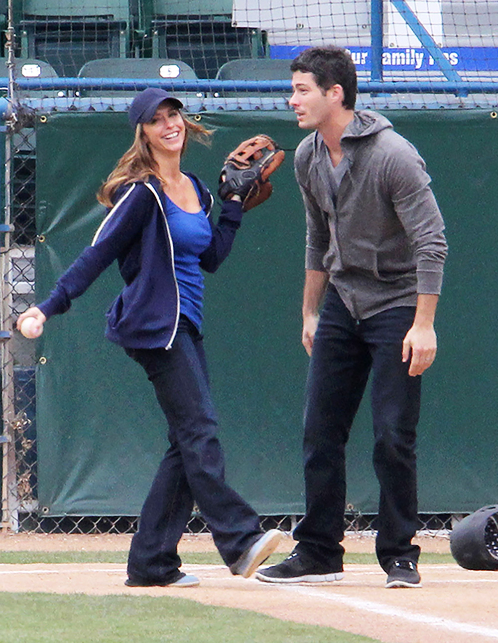 Jennifer Love Hewitt and Brian Hallisay
'The Client List' on set filming, Los Angeles, America - 18 Mar 2013