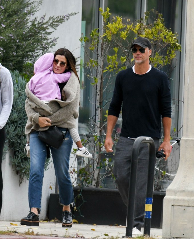 Sandra Bullock and Bryan Randall take Laila to Children’s Theater in LA