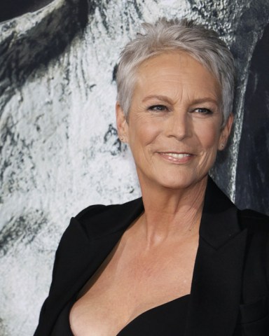 Jamie Lee Curtis at the Los Angeles premiere of 'Halloween' held at the TCL Chinese Theatre in Hollywood, USA on October 17, 2018.; Shutterstock ID 1207346980; purchase_order: Photo; job: Farrah