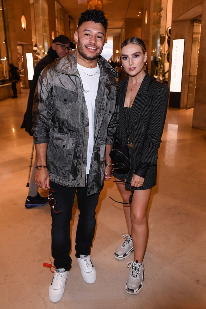 Perrie Edwards & Alex Oxlade-Chamberlain At Paris Fashion Week