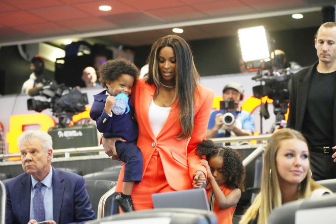 Ciara at Denver Broncos field