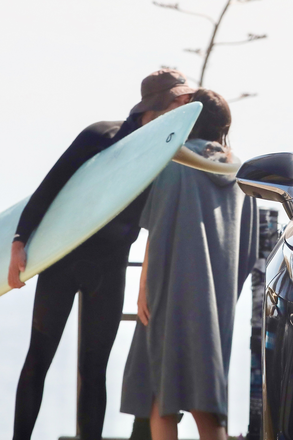 *EXCLUSIVE* Leighton Meester and Adam Brody go for a surf session in Malibu