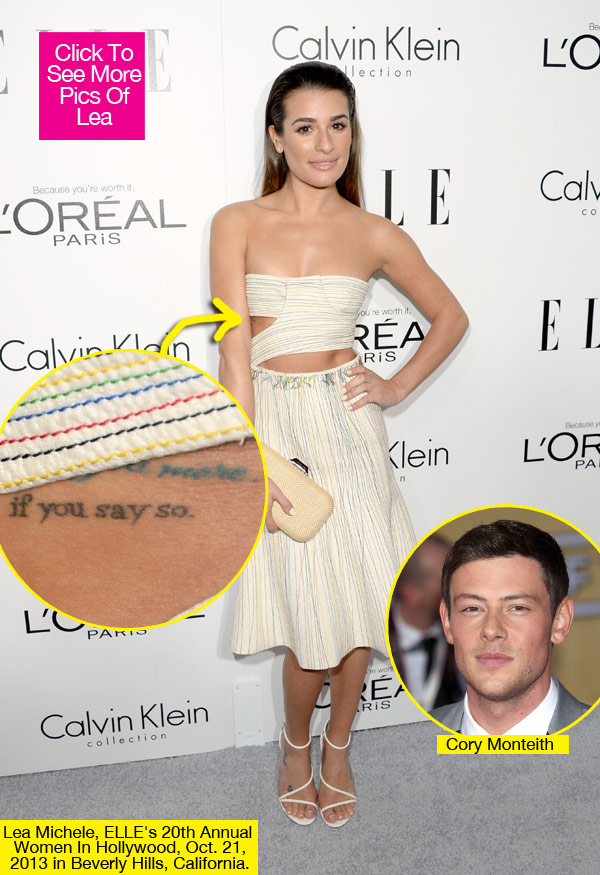 Lea Michele Records Song For Cory Monteith