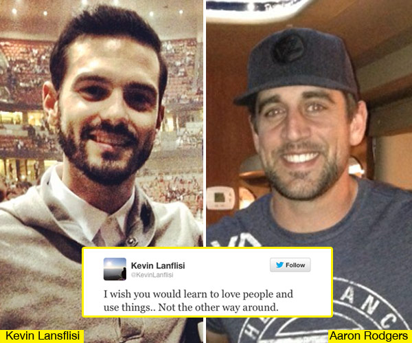 Aaron Rodgers Boyfriend Kevin Lansflisi