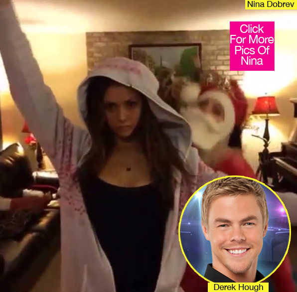 Nina Dobrev Julianne Hough Christmas Dance