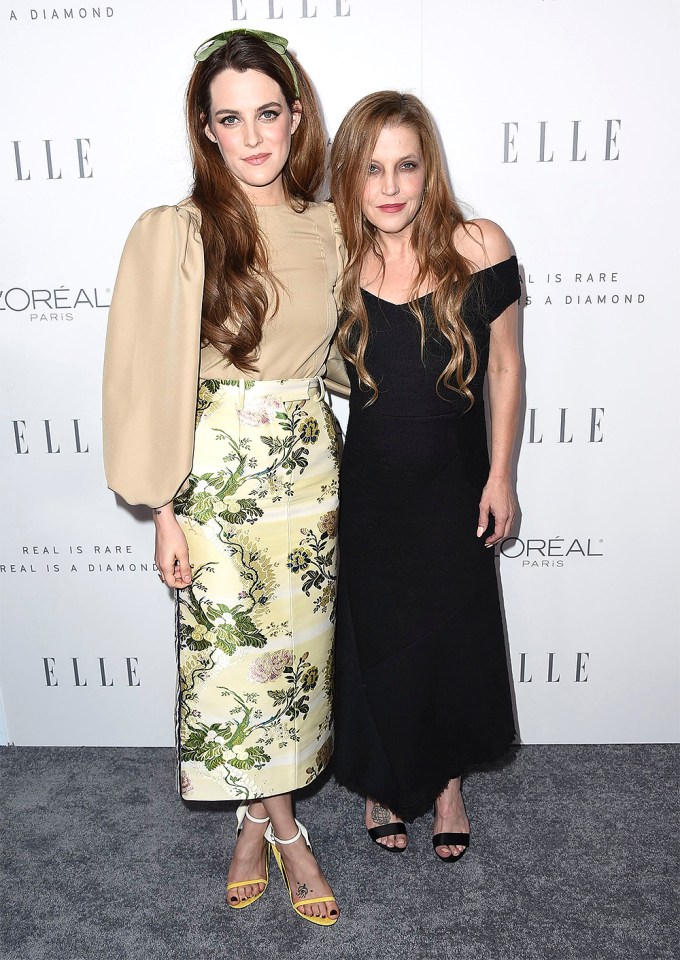 Riley Keough & Lisa Marie Presley In 2017