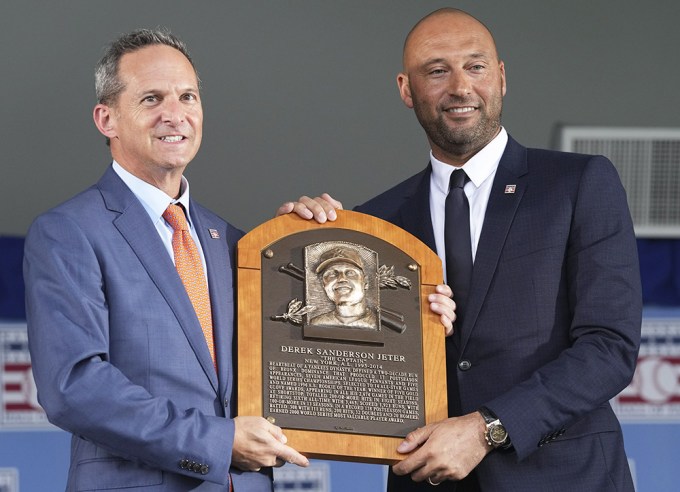 Derek Jeter At Hall of Fame Induction