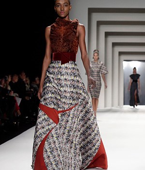 The Carolina Herrera Fall 2014 collection is modeled during Fashion Week in New YorkNY Fashion Week Carolina Herrera, New York, USA