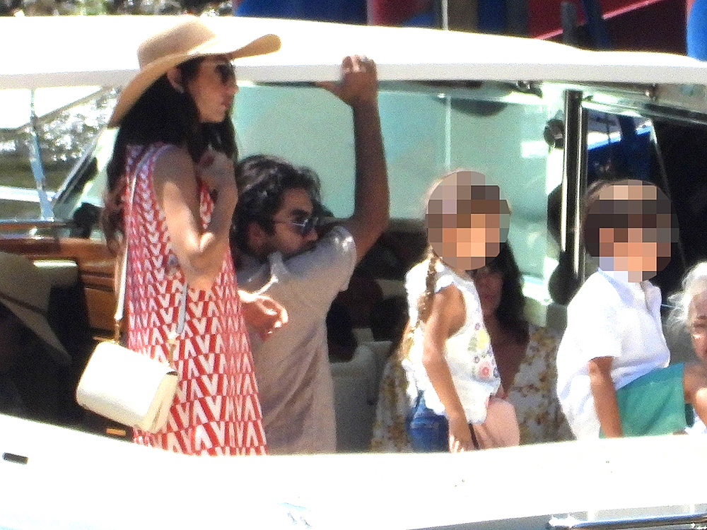 *EXCLUSIVE* George Clooney and his wife Amal enjoy their family holidays in the province of Como