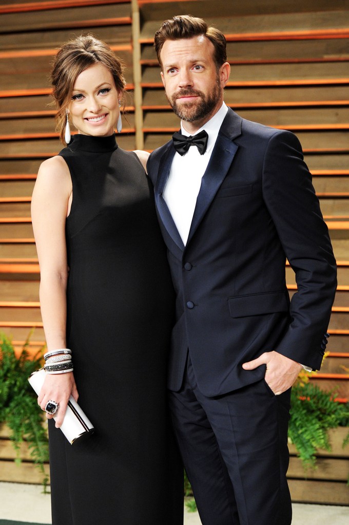 Olivia Wilde & Jason Sudeikis at the 2014 Vanity Fair Oscar Party