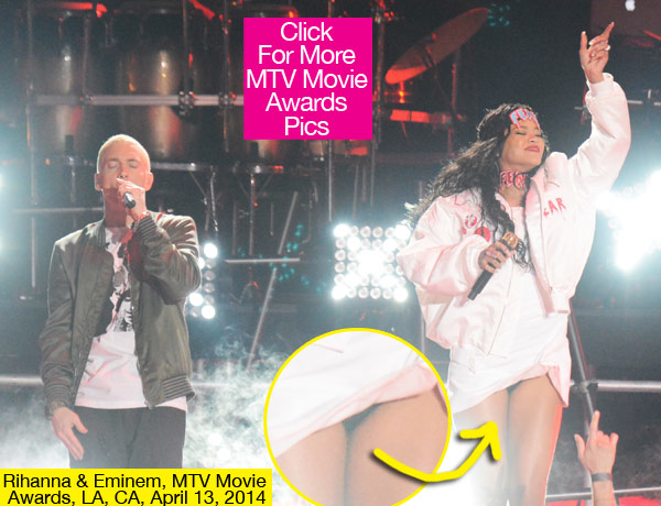 Rihanna Wardrobe Malfunction MTV Movie Awards