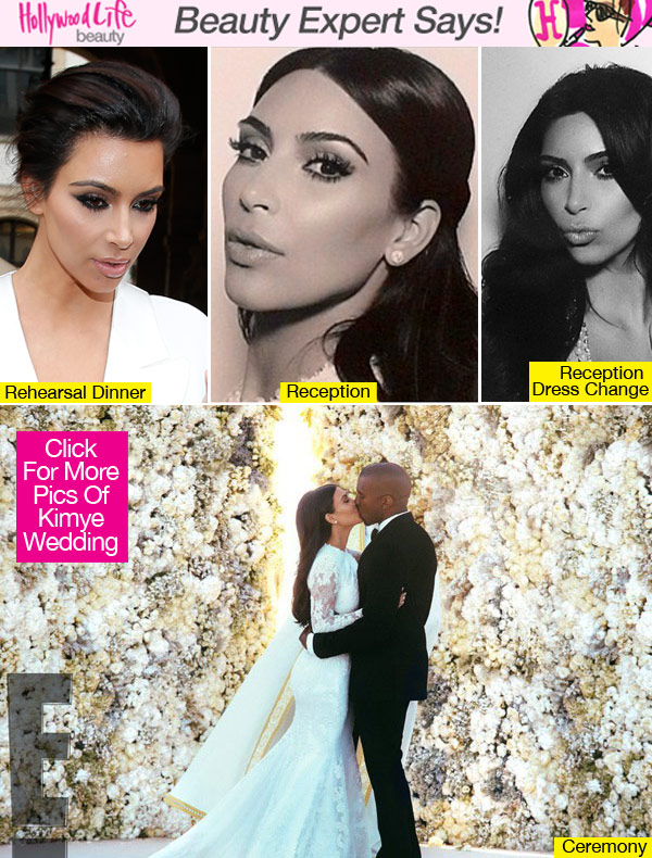 Kim Kardashian Wedding Day Hair