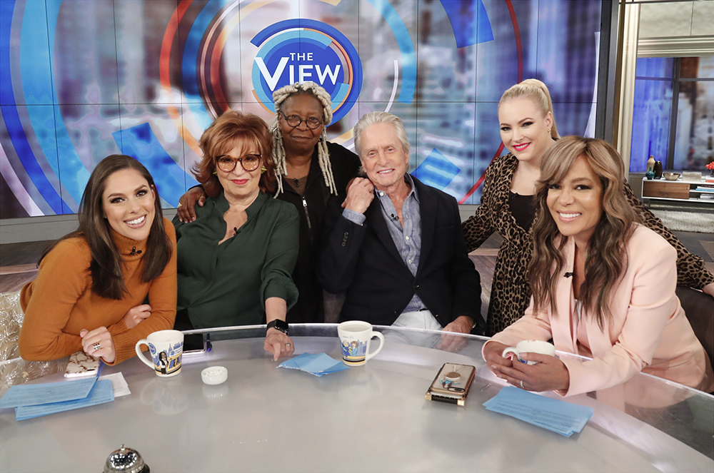 ABBY HUNTSMAN, JOY BEHAR, WHOOPI GOLDBERG, MICHAEL DOUGLAS, MEGHAN MCCAIN, SUNNY HOSTIN