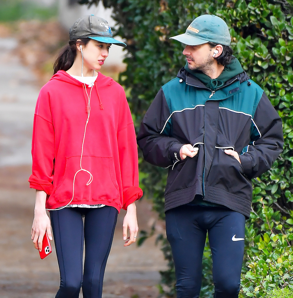 Shia LaBeouf Jogs With Margaret Qualley MEGA