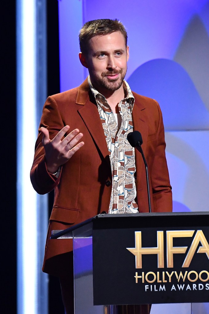 Ryan Gosling at the Hollywood Film Awards