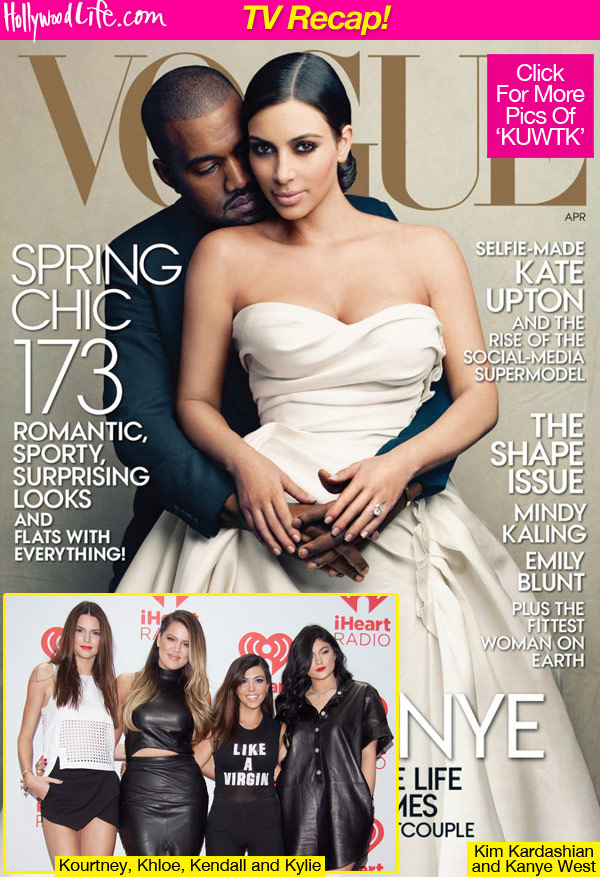 Kim Kardashian vogue cover kuwtk