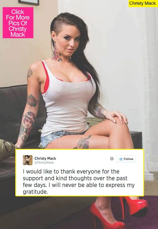 Christy Mack Thanks Supporters